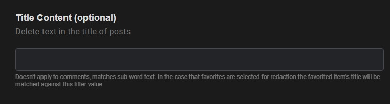 Delete title content