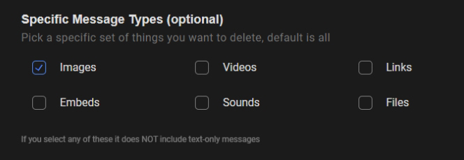 Specific message types