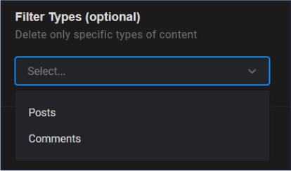 Remove Reddit posts and comments